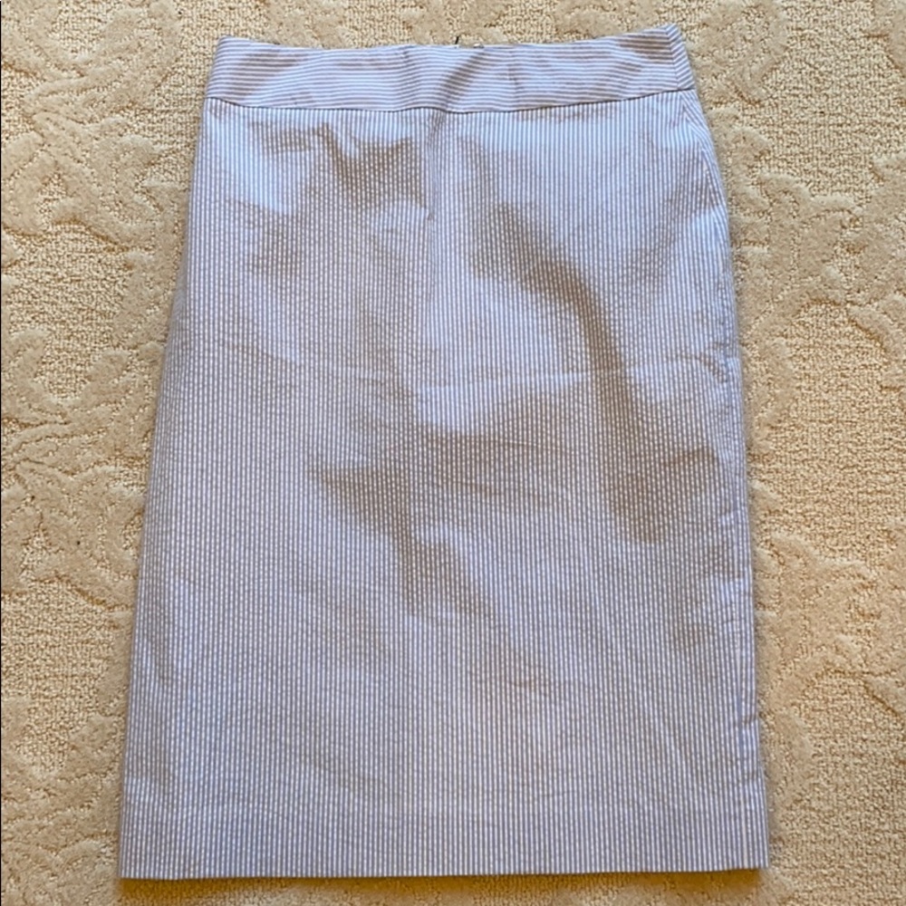 NWT Brand New Brooks Brothers Seersucker Skirt 2P